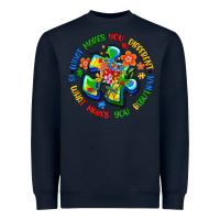 Navy what makes you different is what makes you beautif Heavyweight Sweatshirt - Artiststas