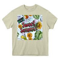 Mossy sweet summer seamless pattern Heavy Core Tee - BundleAndBundleShop
