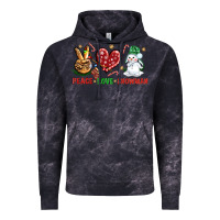 Cloud Black peace love snowman Vintage Hoodie - NancyCooperArtShop