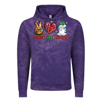Cloud Purple peace love snowman Vintage Hoodie - NancyCooperArtShop