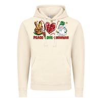 Vintage Artic peace love snowman Vintage Hoodie - NancyCooperArtShop