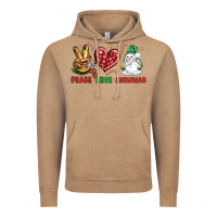 Vintage Coffee peace love snowman Vintage Hoodie - NancyCooperArtShop