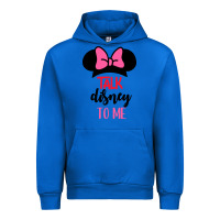 Cobalt Minnie Mouse Urban Hoodie - CowhideDigitalArt
