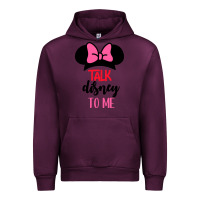 Mauve Wine Minnie Mouse Urban Hoodie - CowhideDigitalArt