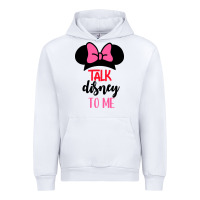 White Minnie Mouse Urban Hoodie - CowhideDigitalArt