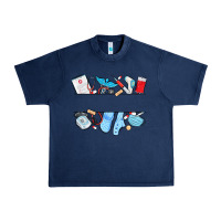 Navy custom name nurse Urban Heavy Tee - MaliasSmallBusiness
