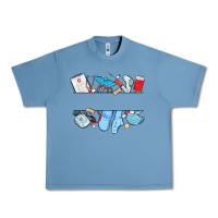 Pebble Blue custom name nurse Urban Heavy Tee - MaliasSmallBusiness