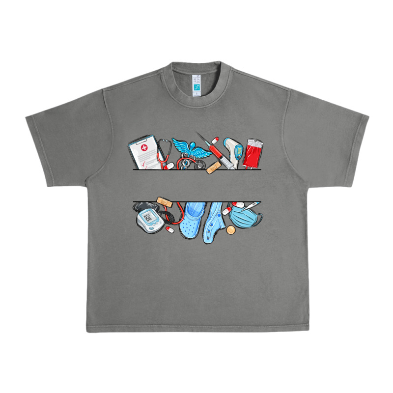 Custom Name Nurse Urban Heavy Tee by MaliasSmallBusiness | Teevron