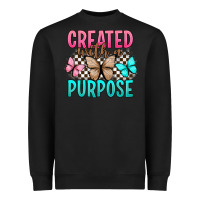 Black created with a purpose Heavyweight Sweatshirt - Artiststas