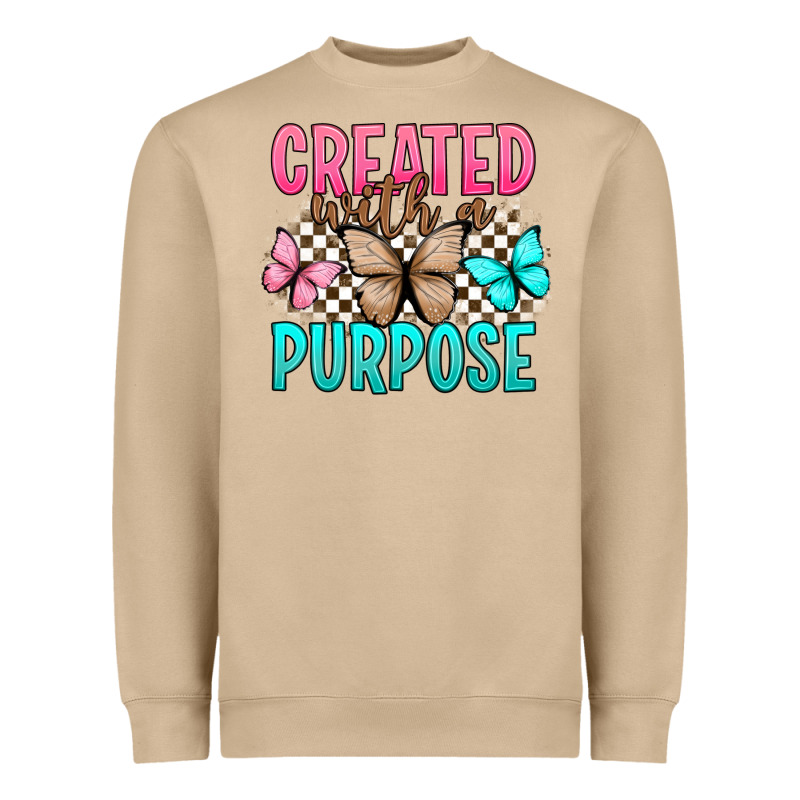 Created With A Purpose Heavyweight Sweatshirt by Artiststas | Teevron