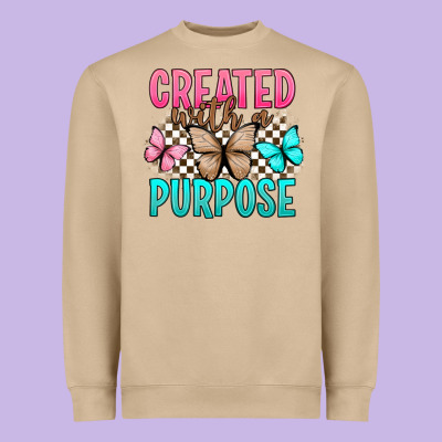 Created With A Purpose Heavyweight Sweatshirt Designed By Artiststas
