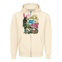 Sandshell Happy Easter Day T-Rex Zipper Hoodie - HowdyJamesFarm