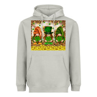 Moon Dust St. Patrick's Day gnomies with leopard tumbler Heavyweight Hoodie - HowdyJamesFarm