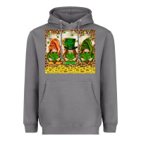 Storm St. Patrick's Day gnomies with leopard tumbler Heavyweight Hoodie - HowdyJamesFarm