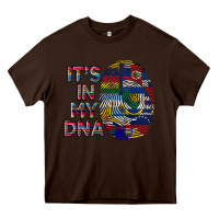 Chocolate Brown it's in my dna Heavy Core Tee - BundleAndBundleShop