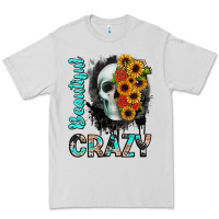 Dove Grey beautiful crazy skull Premium Tee - JahusDesignShop