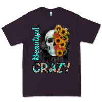 Plum beautiful crazy skull Premium Tee - JahusDesignShop
