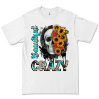White beautiful crazy skull Premium Tee - JahusDesignShop