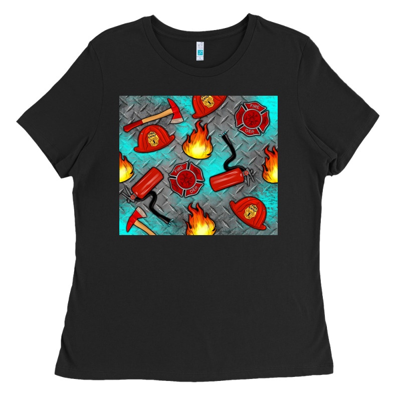 Firefighter Equipment Ladies Tee by Artiststas | Teevron