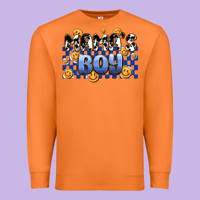 Mama's Boy Olivia Premium Sweatshirt Designed By Oliviacreatesart