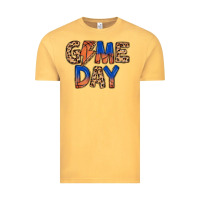 Vintage Mustard game day basketball Vintage Tee - MaliasSmallBusiness