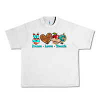 Lunar Rock peace love teach Urban Heavy Tee - NancyCooperArtShop
