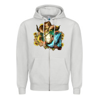 Dove Grey Cow skull Cowboy boots hats sunflowers Zipper Hoodie - HowdyJamesFarm