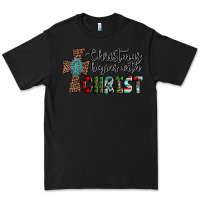 Black christmas begins with christ Premium Tee - AdoDesignShop
