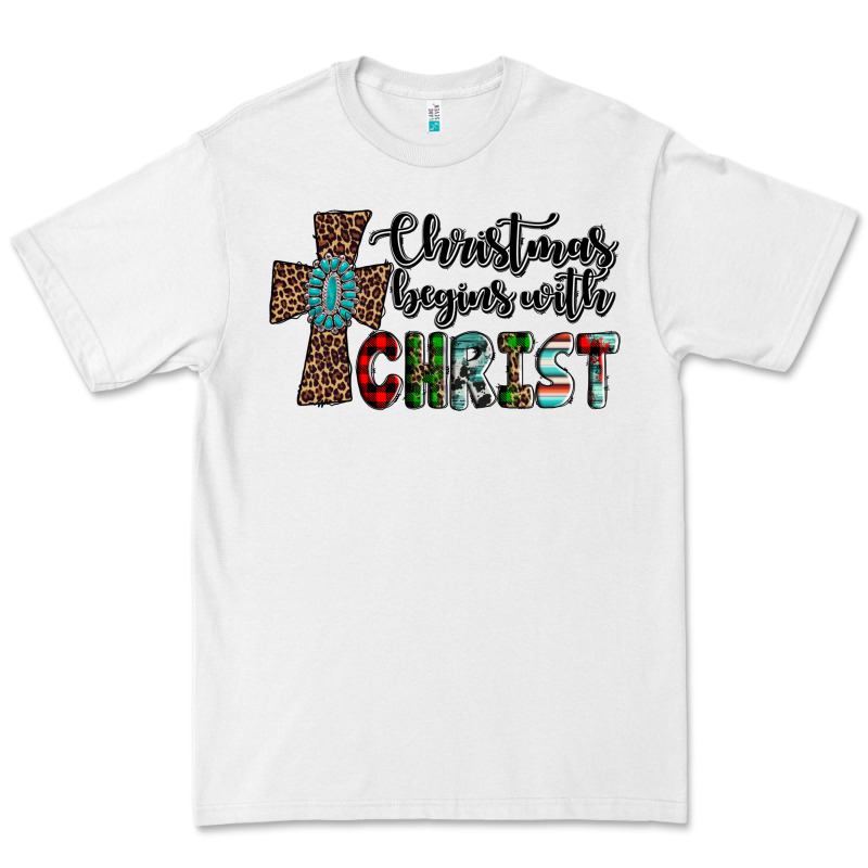 Christmas Begins With Christ Premium Tee by AdoDesignShop | Teevron