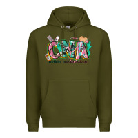Army Green certified nursing assistant Premium Hoodie - CowGirlArtShop