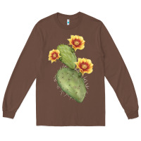 Chestnut Opuntia Phaeacantha Cactus Long Sleeve Tee - LillyAllenDesigns