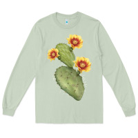 Matcha Opuntia Phaeacantha Cactus Long Sleeve Tee - LillyAllenDesigns