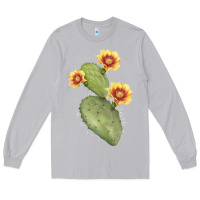Moon Dust Opuntia Phaeacantha Cactus Long Sleeve Tee - LillyAllenDesigns