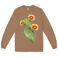 Toasted Coconut Opuntia Phaeacantha Cactus Long Sleeve Tee - LillyAllenDesigns