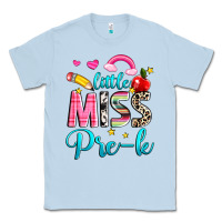Dusty Blue little miss pre k Classic Tee - NancyCooperArtShop