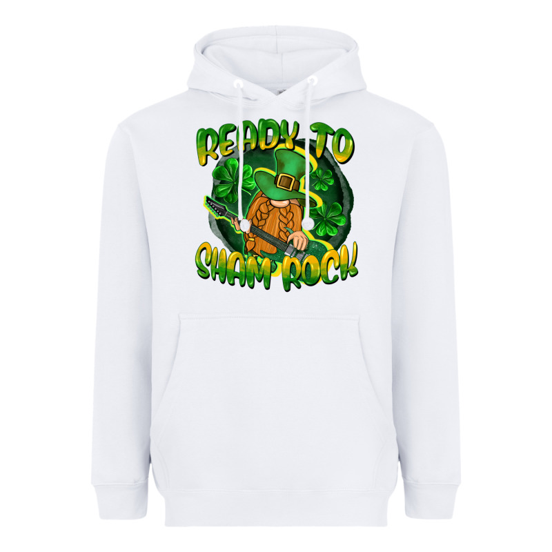 Ready To Sham Rock St. Patrick's Day Heavyweight Hoodie by CowGirlArtShop | Teevron