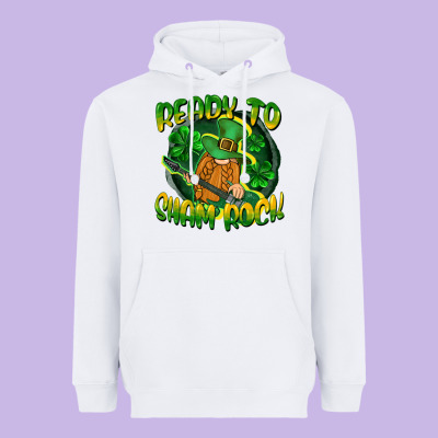 Ready To Sham Rock St. Patrick's Day Heavyweight Hoodie Designed By Cowgirlartshop