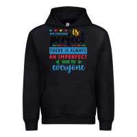 Black Not everyone is perfect. There is always an imperf Urban Hoodie - CowhideDigitalArt