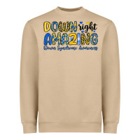 Mushroom down right amazing down syndrome awareness Heavyweight Sweatshirt - Artiststas