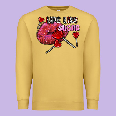 Lips Like Sugar Olivia Premium Sweatshirt Designed By Oliviacreatesart