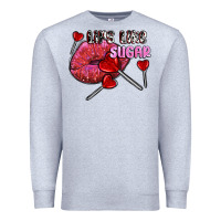 Heather Grey lips like sugar olivia Premium Sweatshirt - OliviaCreatesArt
