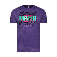 Cloud Purple mama leopard Vintage Tee - MaliasSmallBusiness