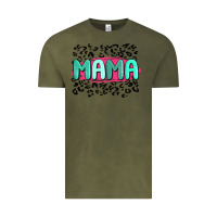Vintage Olive mama leopard Vintage Tee - MaliasSmallBusiness