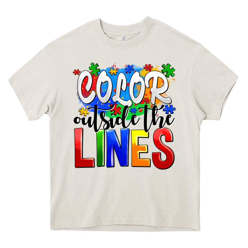Color Outside The Lines Heavy Core Tee by AdoDesignShop | Teevron