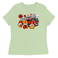 Matcha fire truck gnomes Ladies Tee - Artiststas