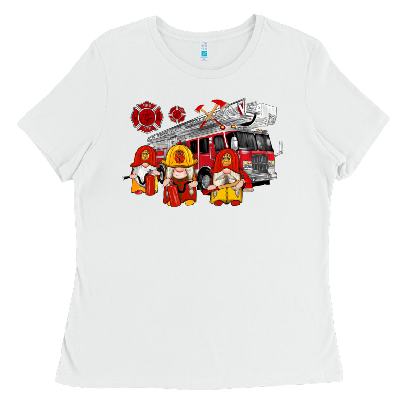 Fire Truck Gnomes Ladies Tee by Artiststas | Teevron