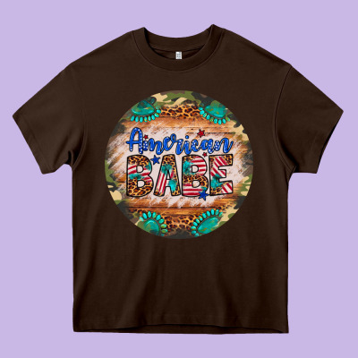 American Babe Heavy Core Tee Designed By Artiststas