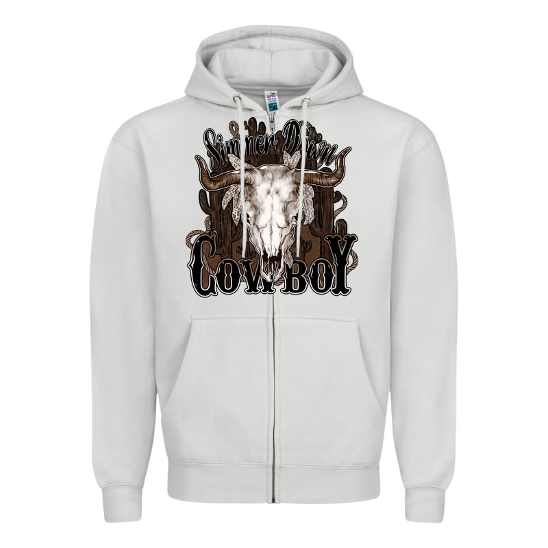 Simmer Down Cowboy Zipper Hoodie by HowdyJamesFarm | Teevron