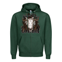 Sports Green Simmer down Cowboy Zipper Hoodie - HowdyJamesFarm