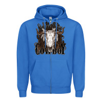 True Royal Simmer down Cowboy Zipper Hoodie - HowdyJamesFarm